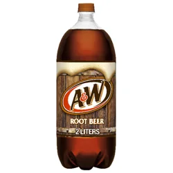 A&W No Caffeine Root Beer Soda 2 lt Bottle
