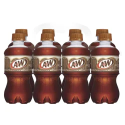 A&W Root Beer Soda, 12 fl oz bottles, 8 pack