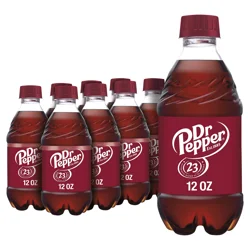 Dr Pepper Soda, 12 fl oz bottles, 8 pack