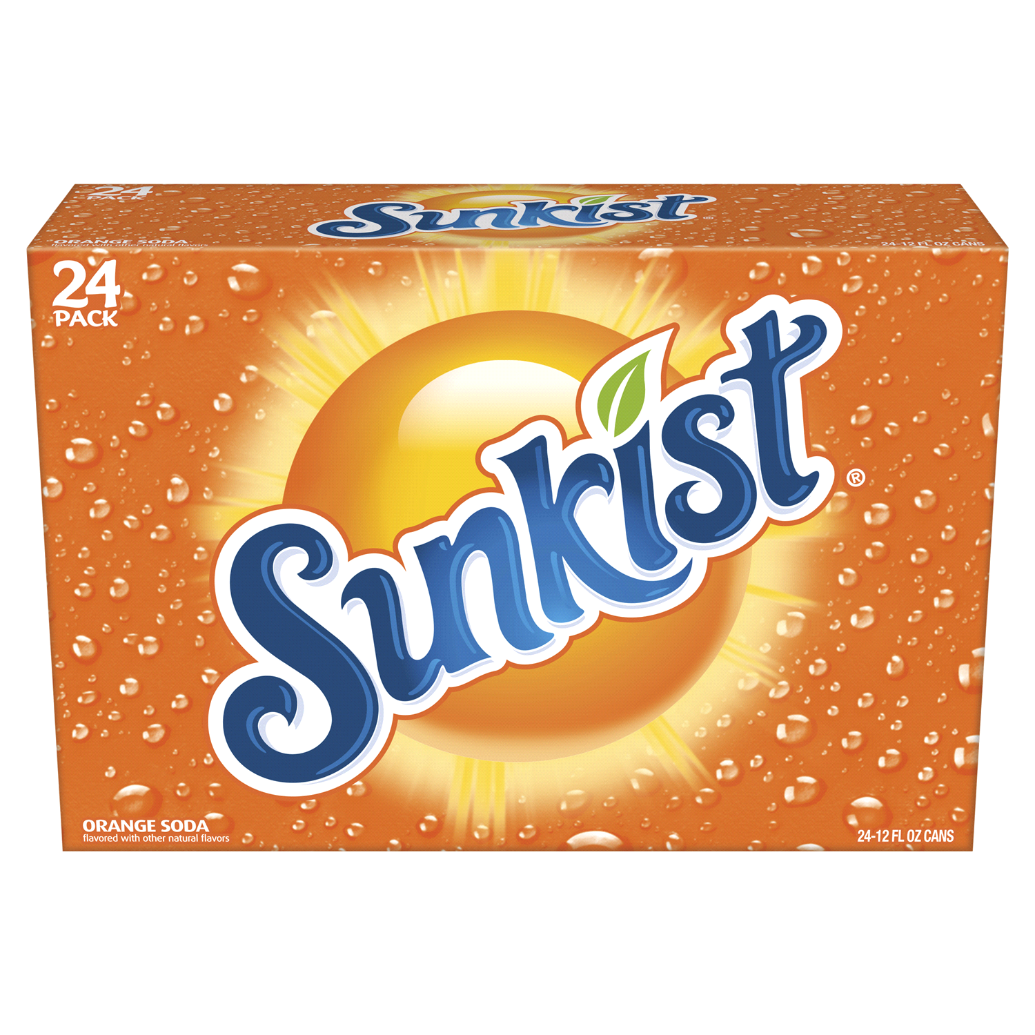 slide 5 of 5, Sunkist Orange Soda, 24 ct; 12 fl oz