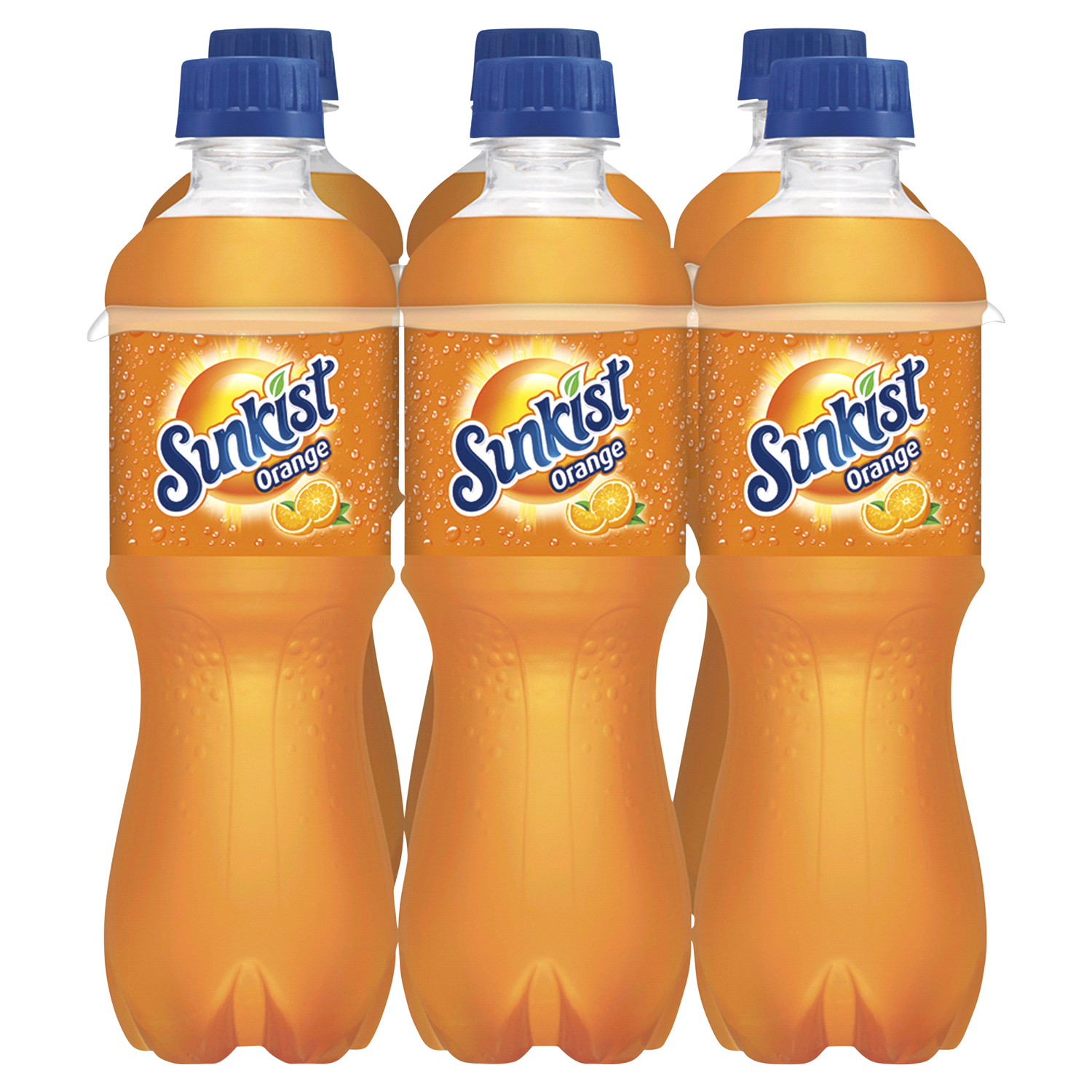 slide 5 of 5, Sunkist Orange Soda Bottles - 101.4 fl oz, 6 ct; 16.9 fl oz