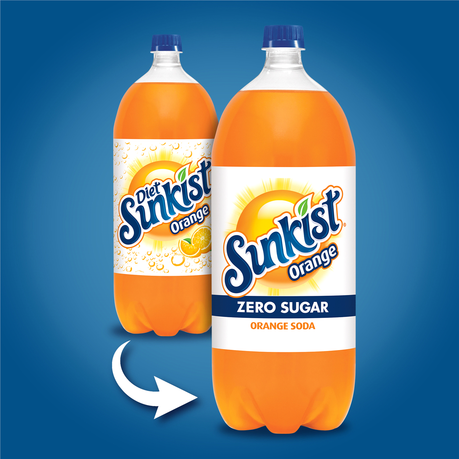 slide 5 of 5, Sunkist Zero Sugar Orange Soda- 2 liter, 2.1 qt