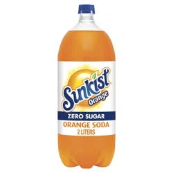 Sunkist Zero Sugar Orange Soda- 2 liter
