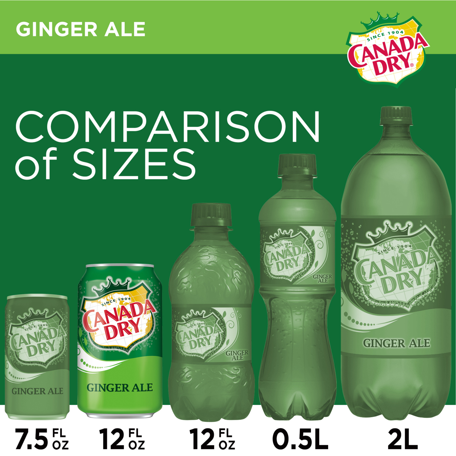 slide 3 of 5, Canada Dry Ginger Ale Soda, 12 fl oz cans, 24 pack, 24 ct; 12 fl oz