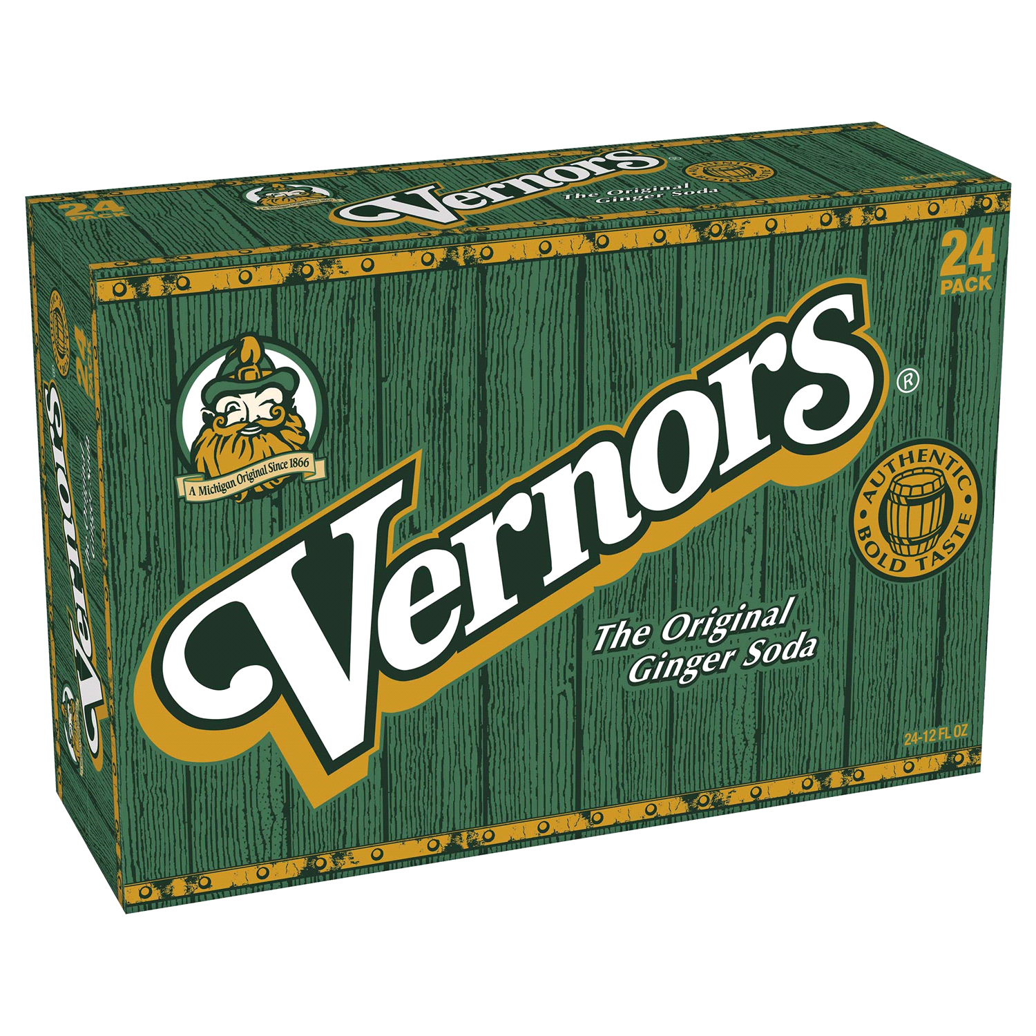 slide 4 of 5, Vernors Ginger Soda, 24 ct; 12 fl oz