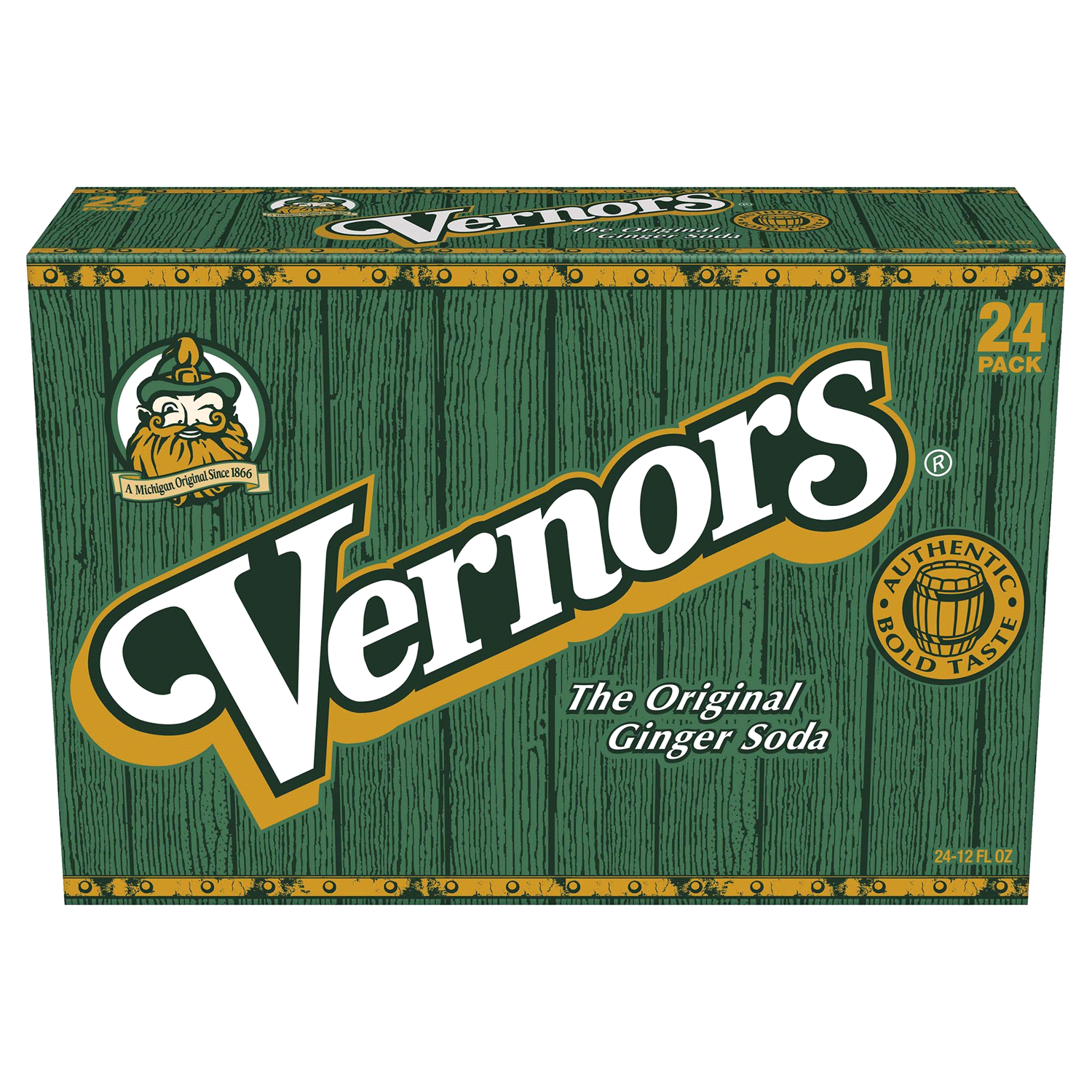slide 1 of 5, Vernors Ginger Soda, 24 ct; 12 fl oz