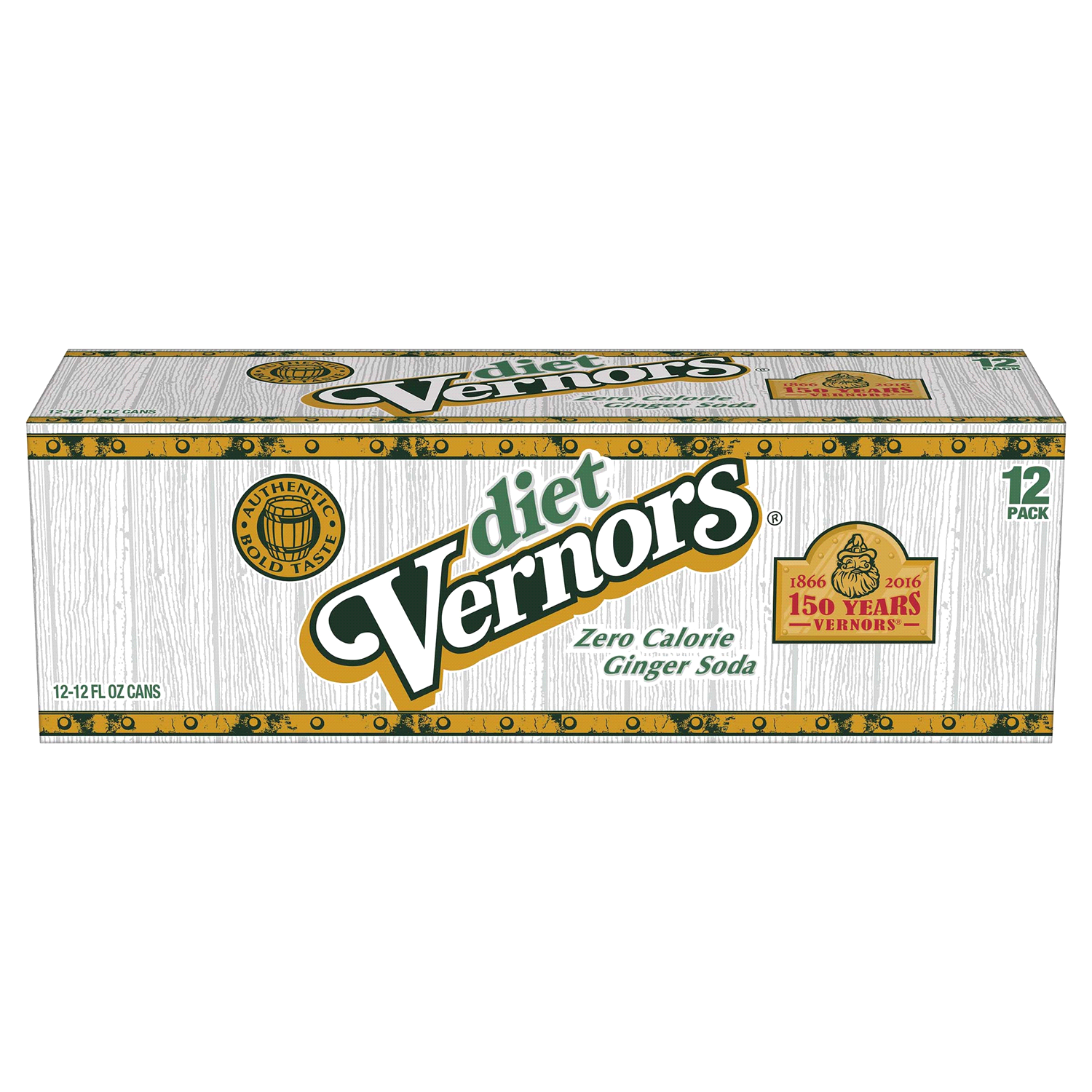 slide 1 of 5, Vernors Zero Sugar Ginger Soda, 12 fl oz cans, 12 pack, 12 ct; 12 oz