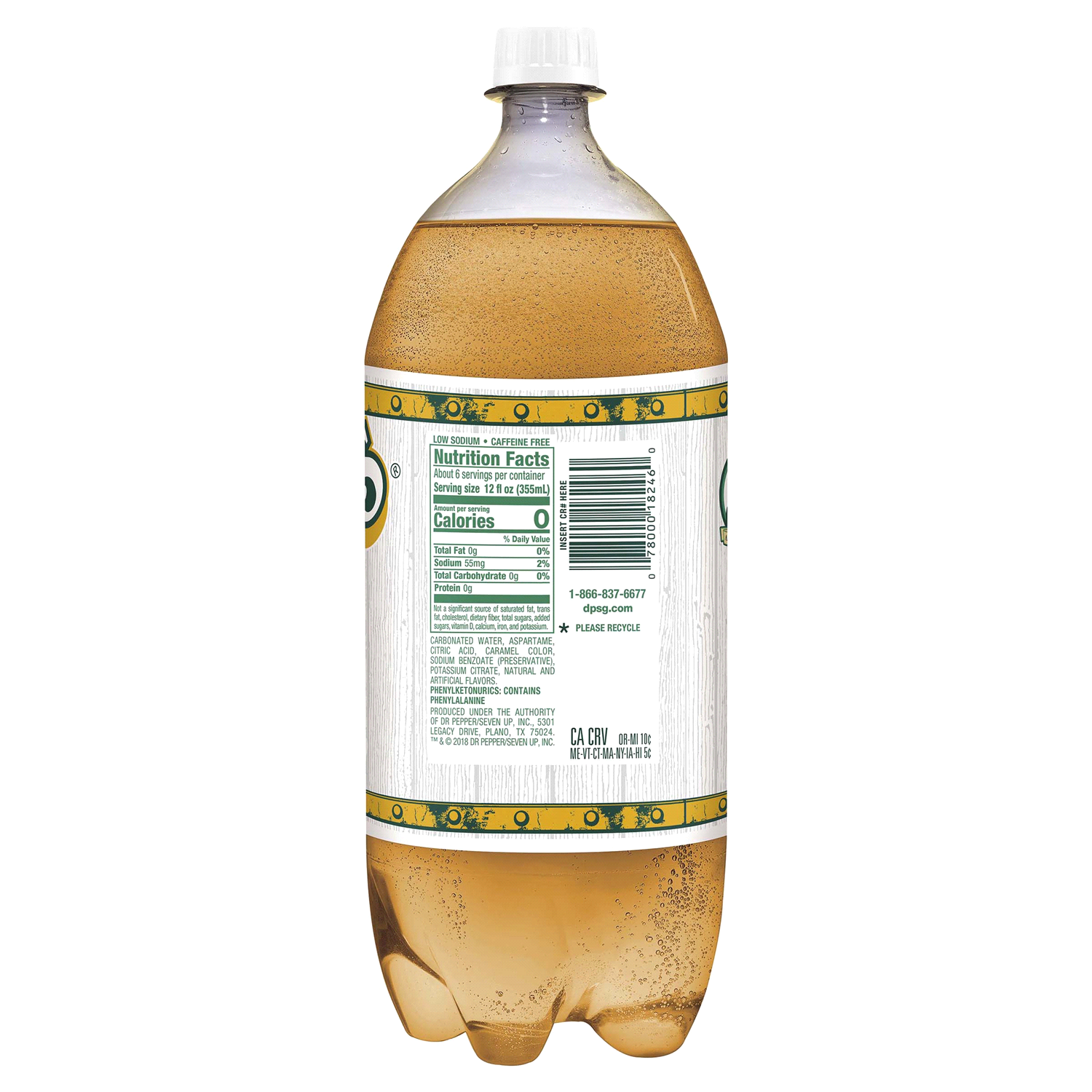 slide 3 of 4, Vernors Zero Sugar Ginger Soda- 2 liter, 2.1 qt