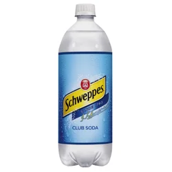Schweppes Club Soda- 33.8 fl oz