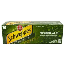 Schweppes Ginger Ale Soda- 12 ct