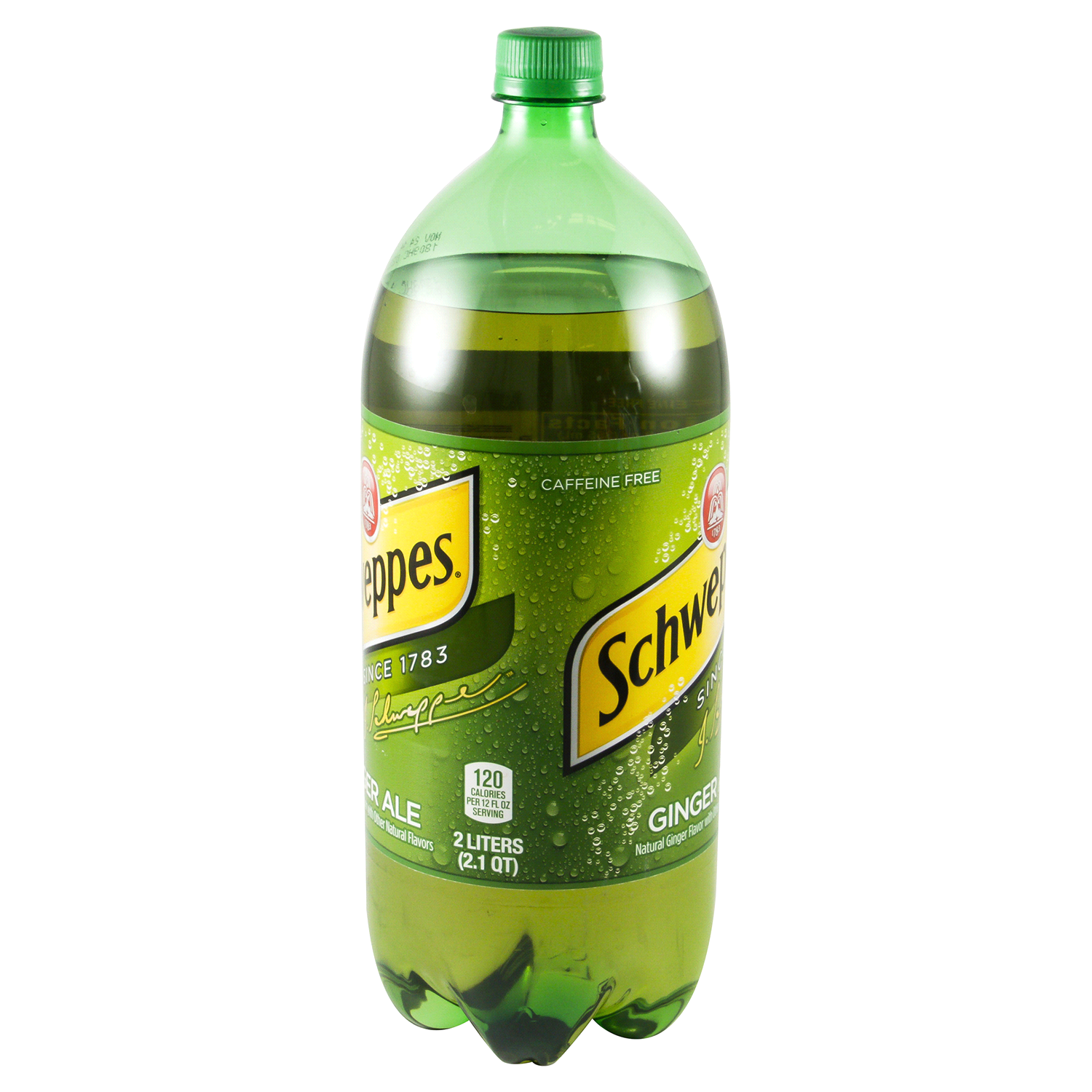 slide 3 of 3, Schweppes Caffeine Free Ginger Ale 2 lt, 2 liter