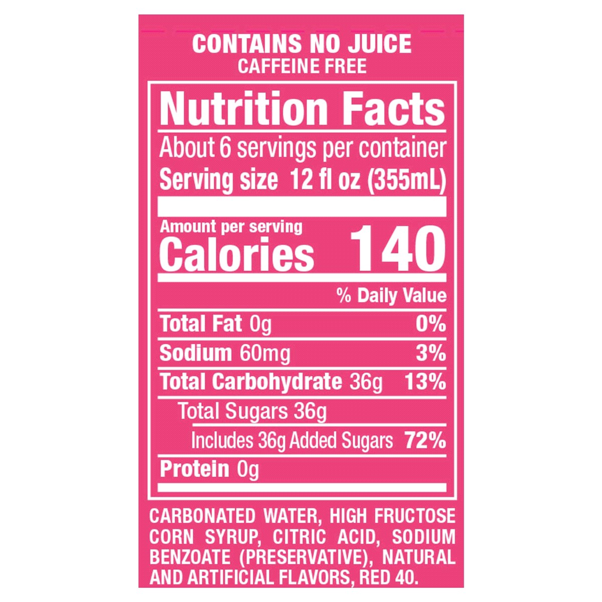 slide 2 of 2, Schweppes Caffeine Free Cranberry Raspberry Ginger Ale 2 lt, 2 liter