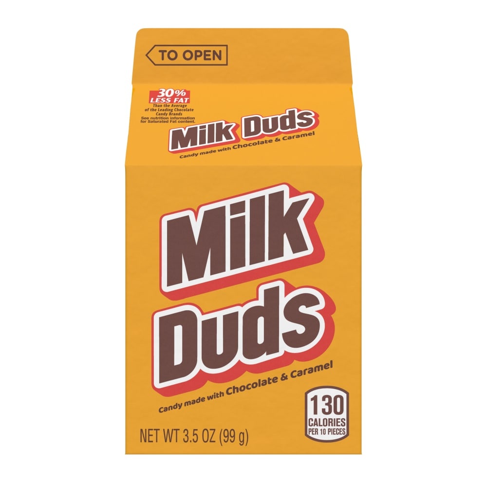 slide 1 of 1, Milk Duds Candy, 3.5 oz