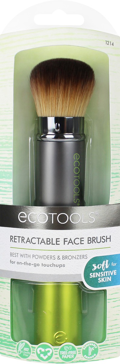 slide 2 of 2, EcoTools Retractable Face Brush 1 ea, 1 ct