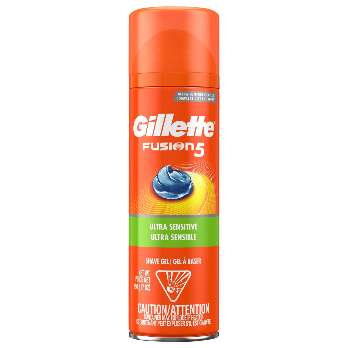 slide 1 of 3, Gillette Fusion Ultra Sensitive Shave Gel for Men with Aloe Vera, 7oz, 7 oz