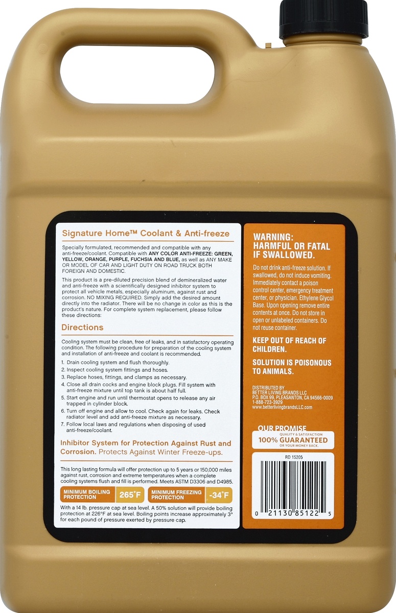 slide 2 of 3, Signature Coolant & Anti-Freeze 1 gl, 1 gal