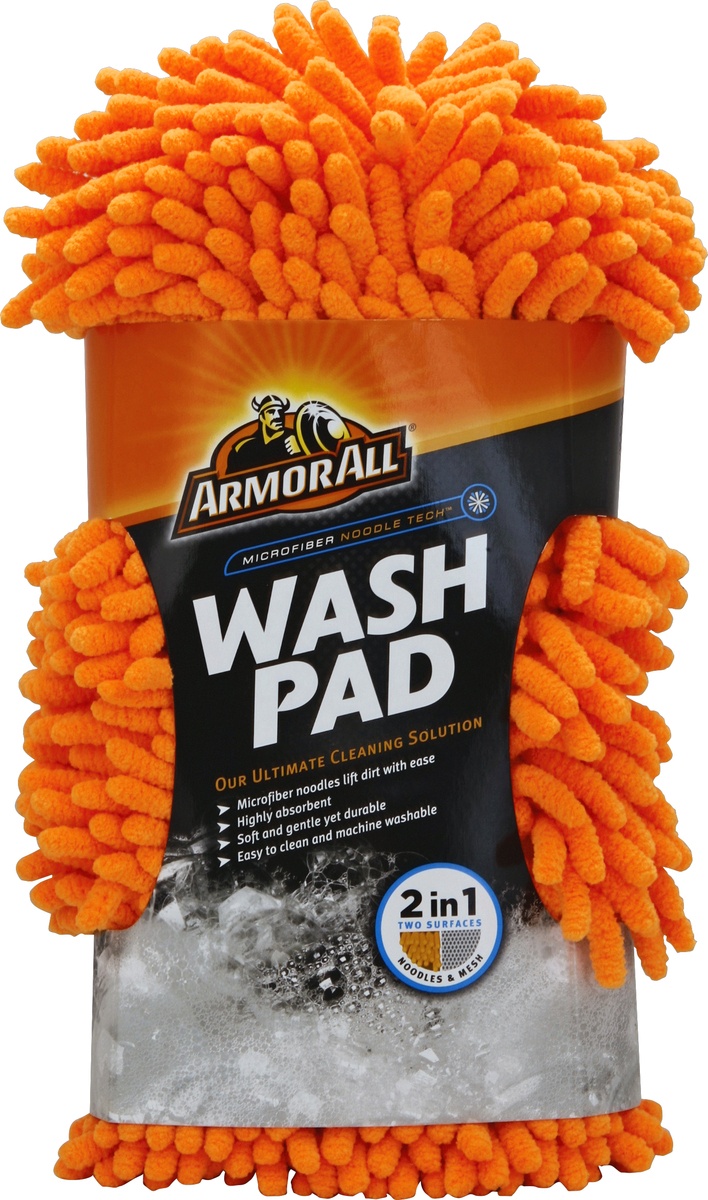 slide 2 of 2, Armor All Microfiber Noodle Tech Wash Pad (1 count), 1 ct