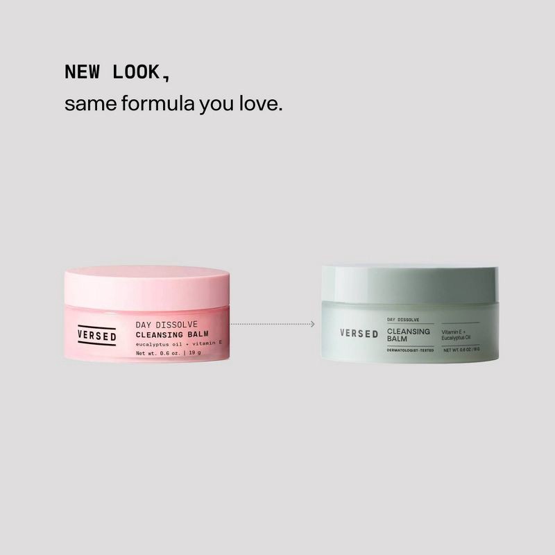 slide 3 of 8, Versed Day Dissolve Cleansing Balm - Eucalyptus Oil + Vitamin E - 0.6oz, 0.6 oz