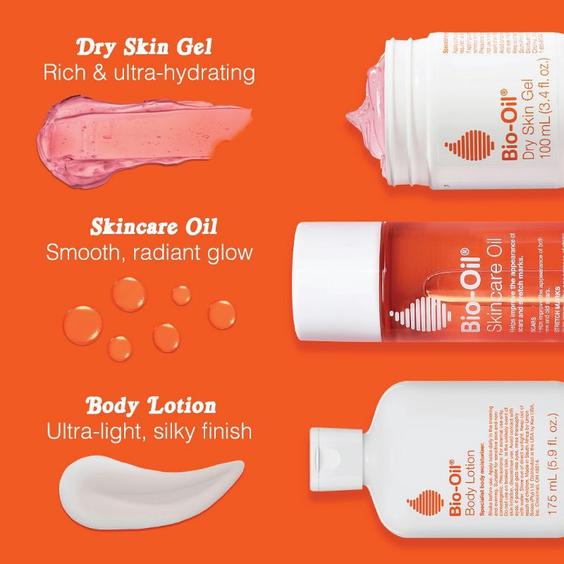 slide 8 of 9, Bio-Oil Skincare Oil for Scars and Stretchmarks - with Vitamin A & E Calendula - 0.85 fl oz, 0.85 fl oz