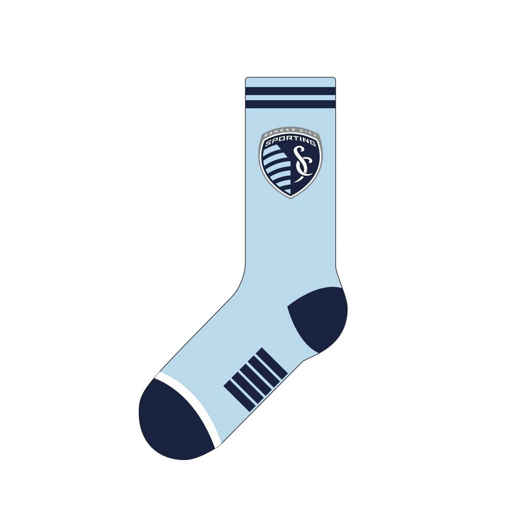 slide 2 of 2, MLS Sporting Kansas City Classic Crew Sock, 1 ct