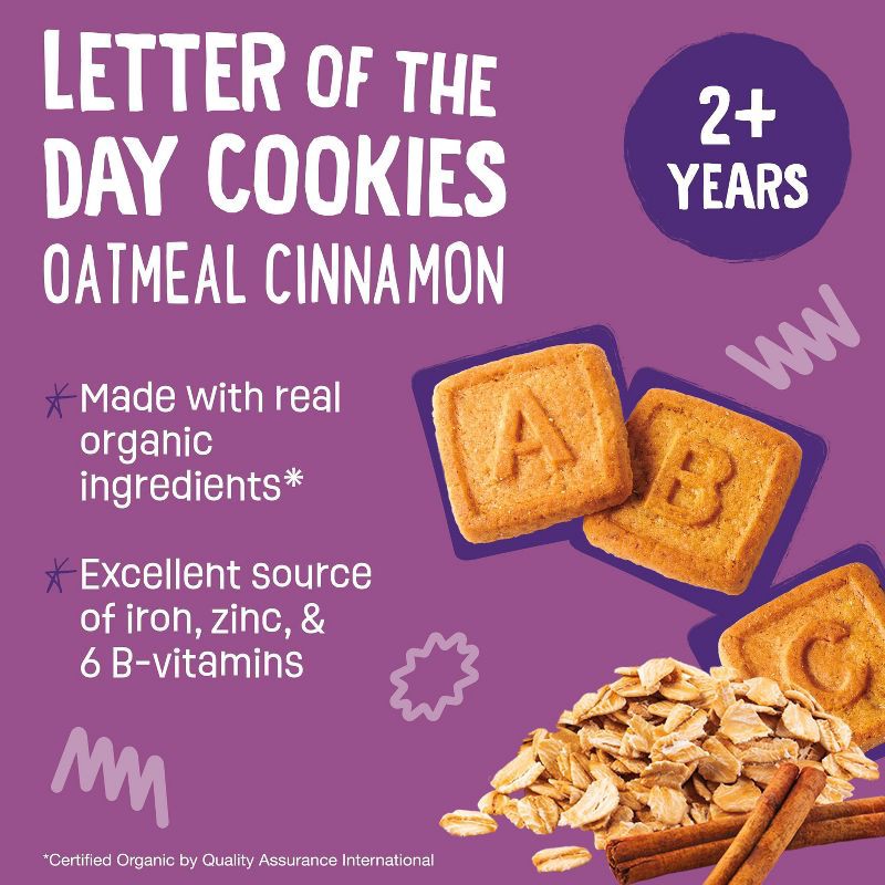 slide 3 of 10, Earth's Best Organic Cookies Baby & Toddler Snacks - Oatmeal Cinnamon - 5.3oz, 5.3 oz