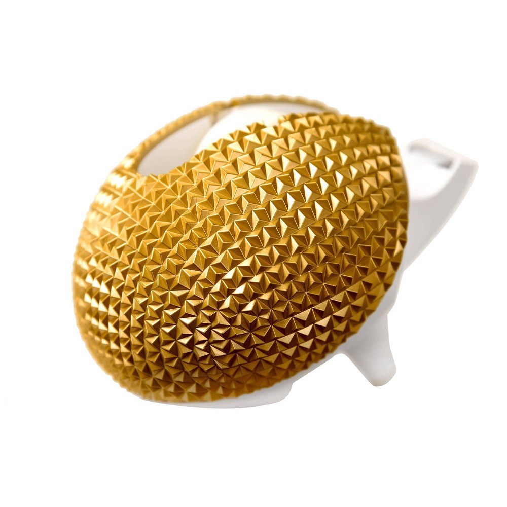 slide 4 of 6, Scotch Designer Hedgehog Desktop Tape Dispenser - White/Gold, 1 ct