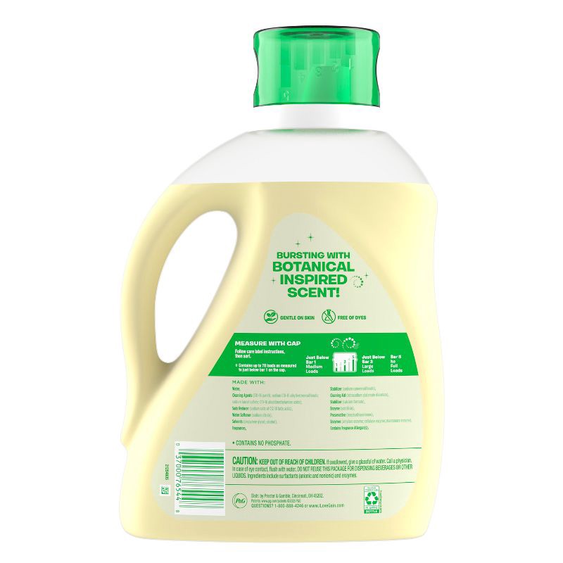 slide 6 of 6, Gain Botanicals White Tea & Lavender HE Concentrated Liquid Laundry Detergent 78 Loads - 113 fl oz, 113 fl oz