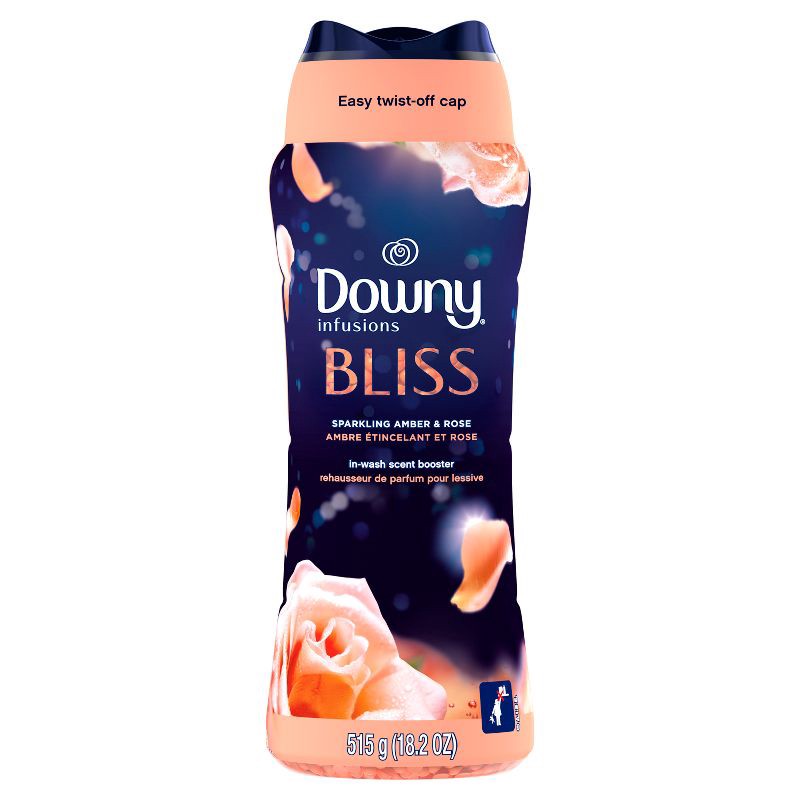 slide 1 of 1, Downy Infusions Bliss Sparkling Amber & Rose In-Wash Scent Booster Beads - 18.2oz, 18.2 oz