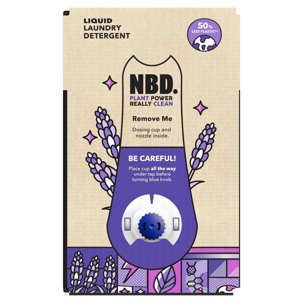 slide 5 of 8, NBD Lavender Liquid Laundry Detergent, 70 fl oz