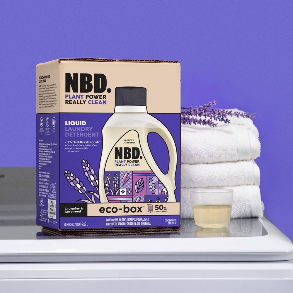 slide 8 of 8, NBD Lavender Liquid Laundry Detergent, 70 fl oz