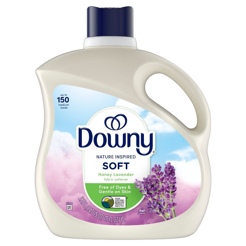 slide 2 of 8, Downy Nature Blends Honey Lavender Scent Liquid Fabric Conditioner and Fabric Softener - 111 fl oz, 111 fl oz