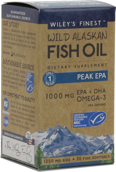 slide 1 of 1, Wiley's Finest Wild Alaskan Fish Oil Dietary Supplement, 10 ct