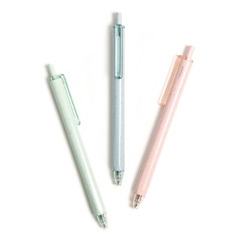 slide 4 of 5, U Brands U-Eco 4pk Gel Pens Black Ink Pastel Speckle, 4 ct