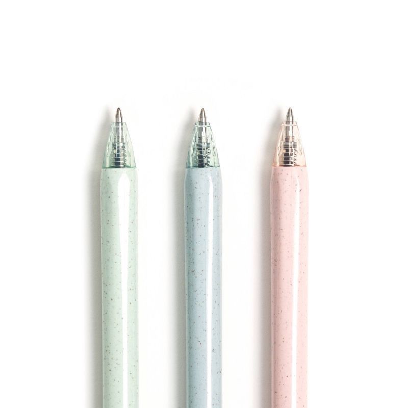 slide 5 of 5, U Brands U-Eco 4pk Gel Pens Black Ink Pastel Speckle, 4 ct