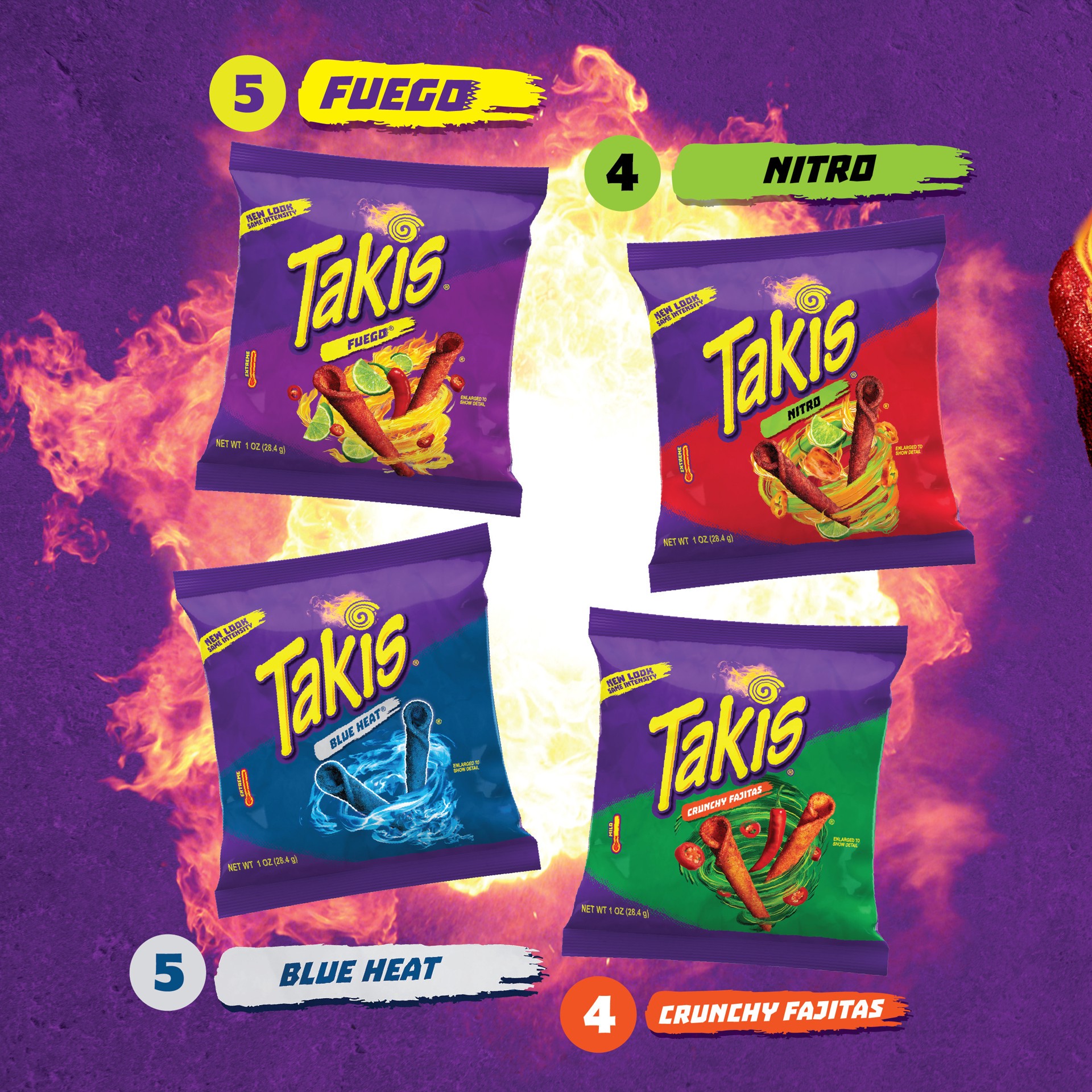 slide 2 of 8, Takis Mix Variety Pack, Assorted Flavored Mixed Rolled Tortilla Chips- 18 ct, 18 ct; 1 oz