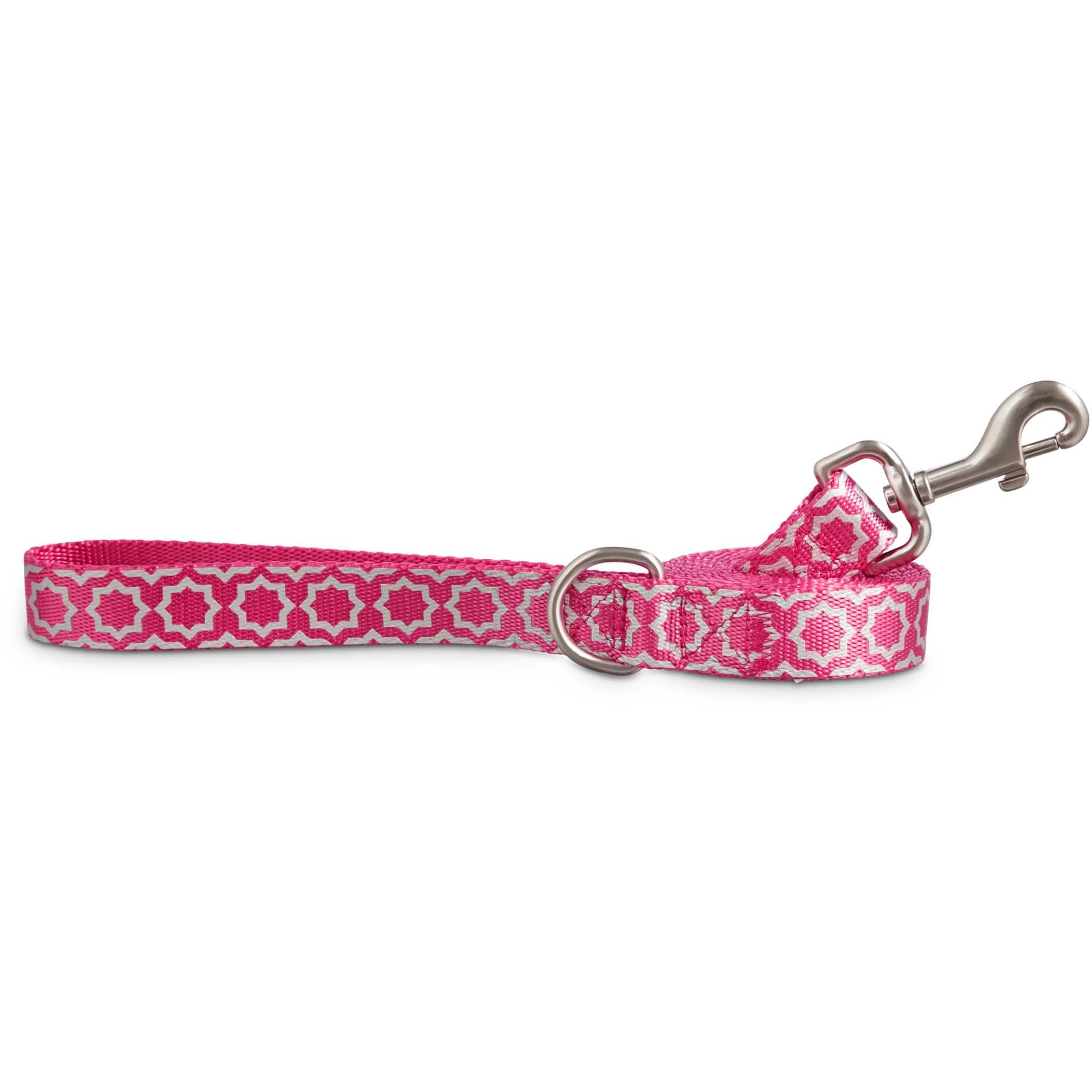 slide 1 of 1, Good2Go Reflective Pink Starburst Dog Leash, 1 ct