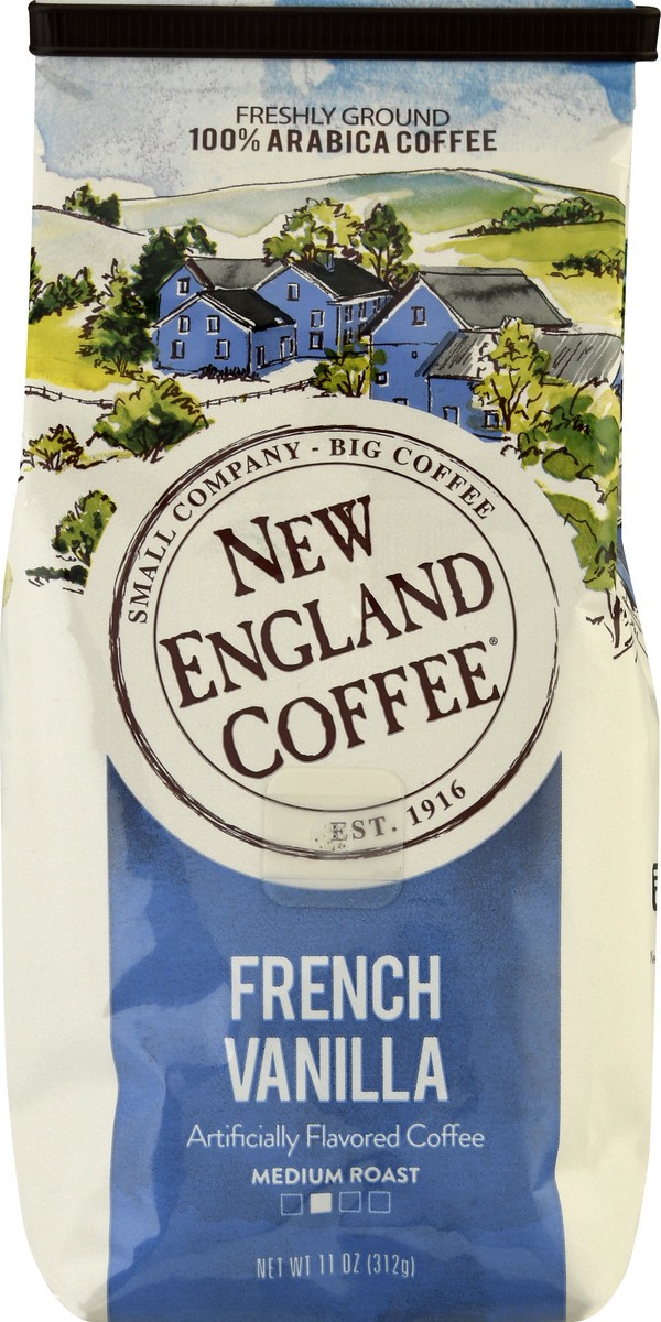 slide 3 of 9, New England Coffee New England French Vanilla Medium Roast Coffee Ground Coffee- 11 oz, 11 oz