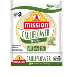 Mission Cauliflower Original Tortilla Wraps 6 ea Bag