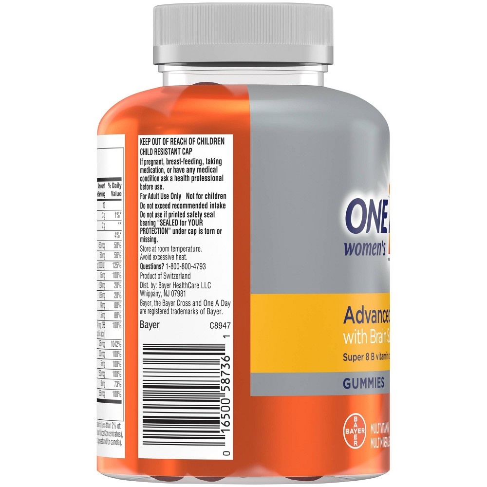 slide 3 of 4, One A Day Women 50+ Multivitamins Gummies, 110 ct