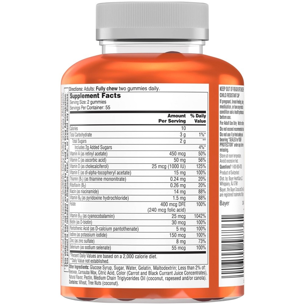 slide 4 of 4, One A Day Women 50+ Multivitamins Gummies, 110 ct