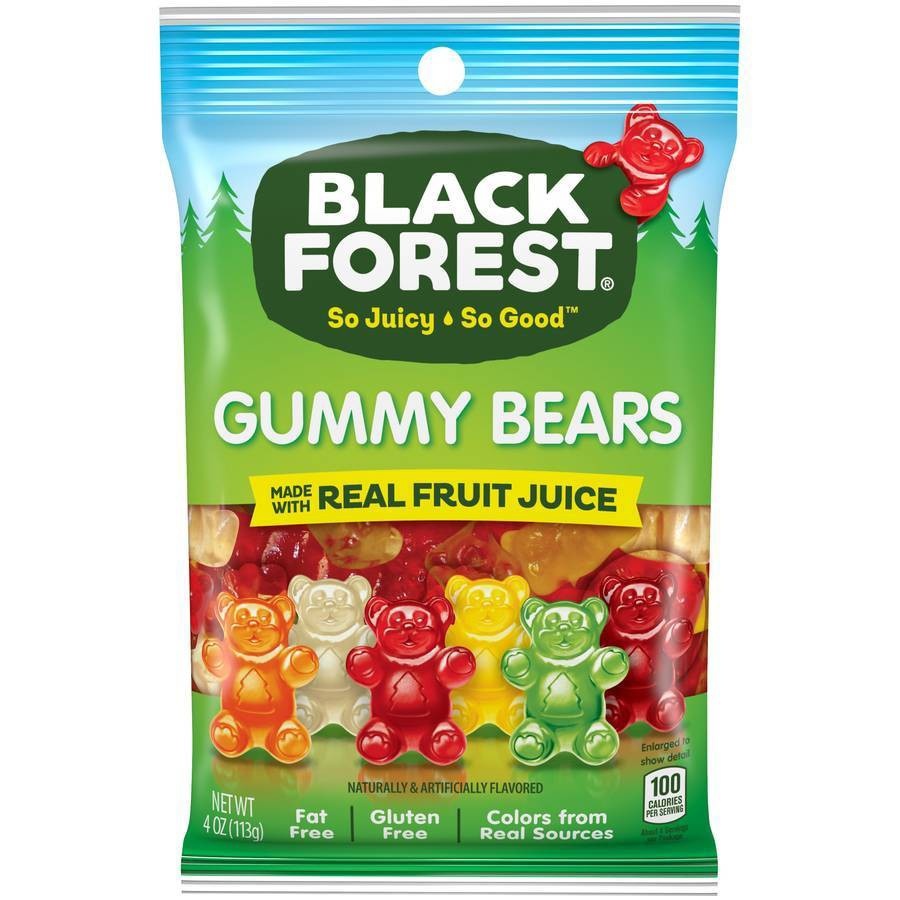 slide 1 of 4, Black Forest Gummy Bears, 4 oz