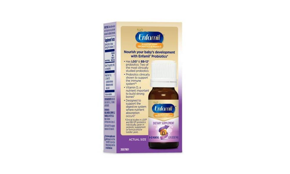 slide 3 of 5, Enfamil Dual Probiotic Infant Daily Drops, 0.3 fl oz