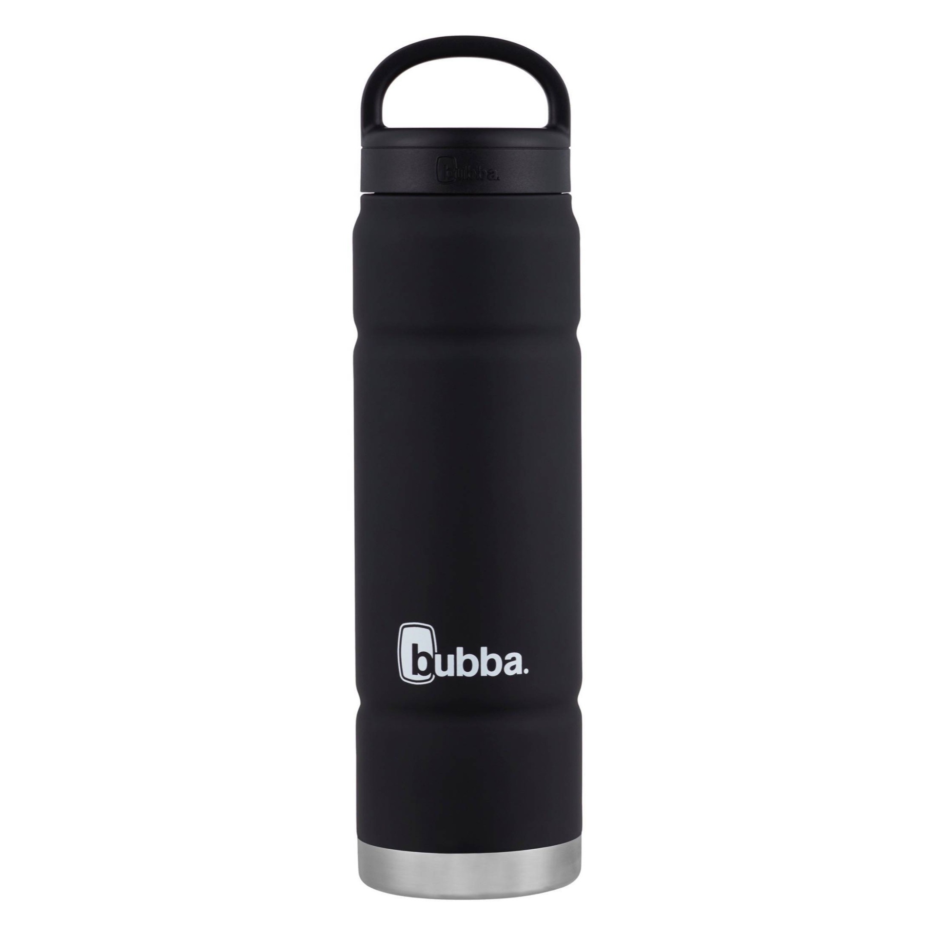 Bubba Trailblazer Stainless Steel Water Bottle Straw Lid Rubberized Black  Licori