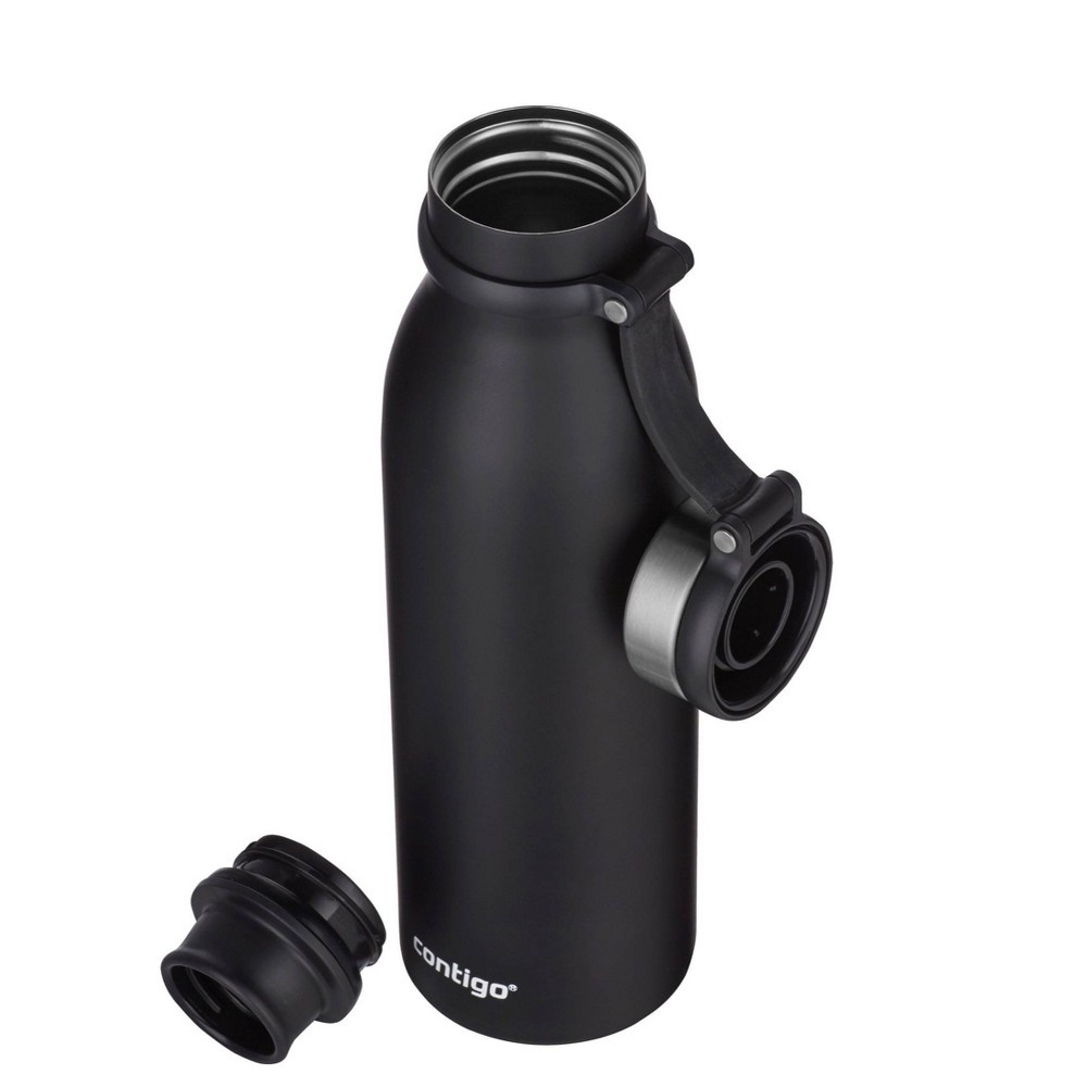 slide 4 of 5, Contigo Matterhorn ThermaLock Hydration Bottle Black, 20 oz