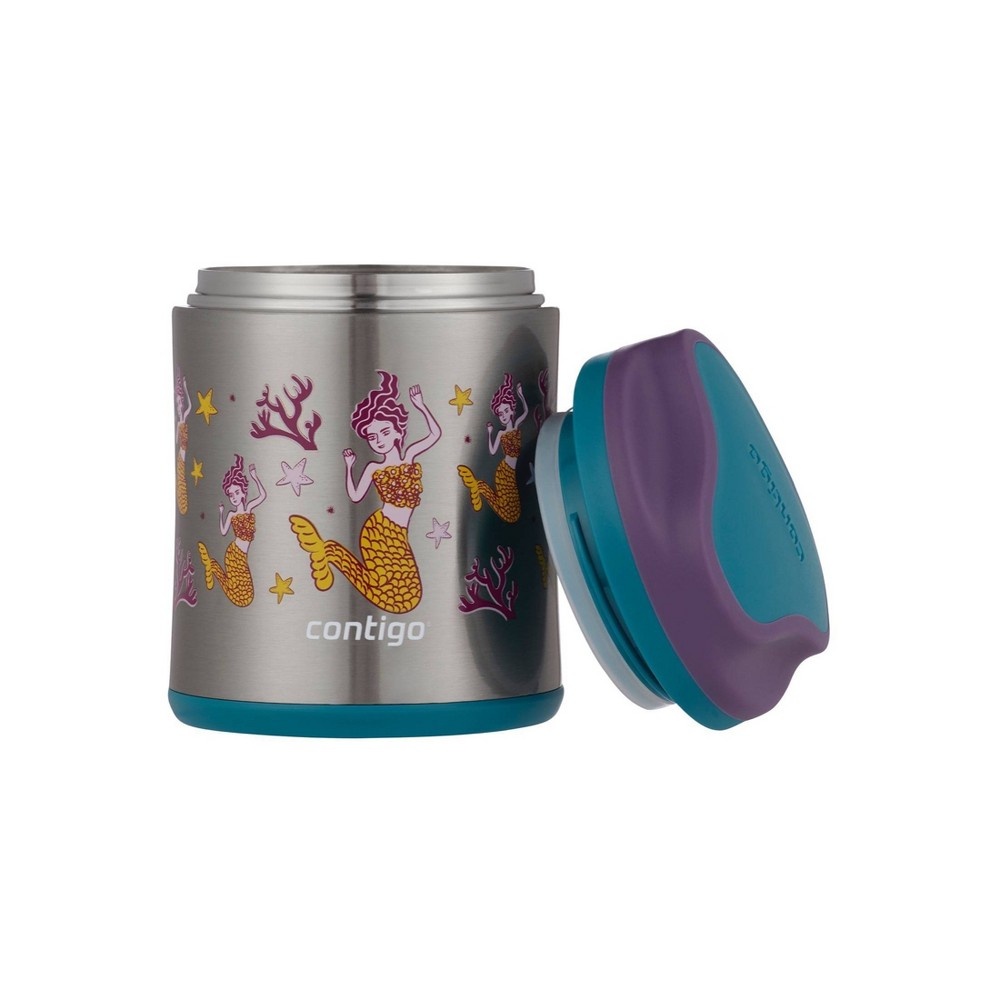 slide 3 of 3, Contigo Kids Food Jar Purple Mermaid, 1 ct