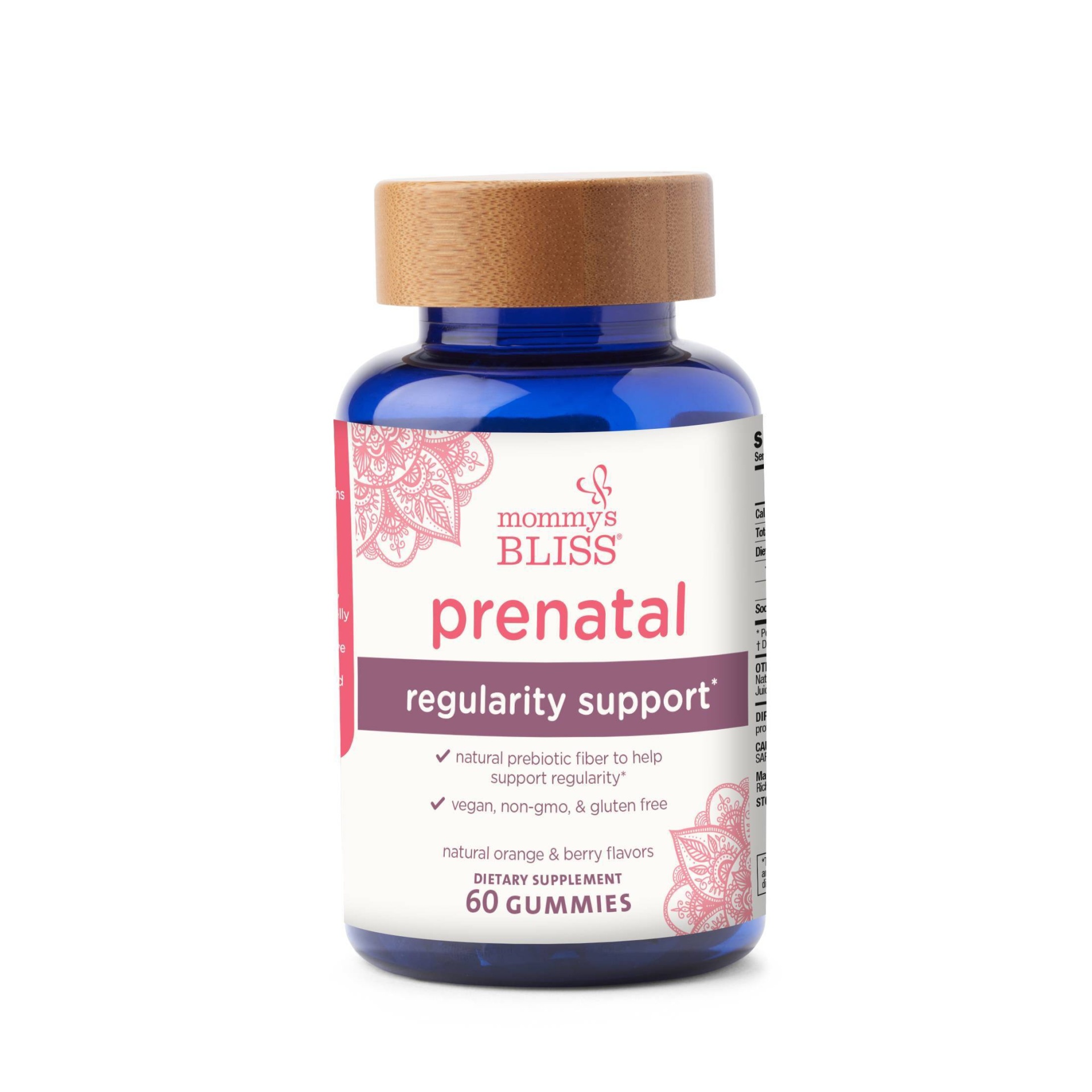 slide 1 of 4, Mommy's Bliss Prenatal Regularity Support, 60 ct