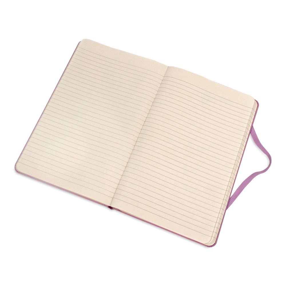 slide 2 of 4, Moleskine Lined Professional Journal Large Lilac Hard Classic, 1 ct