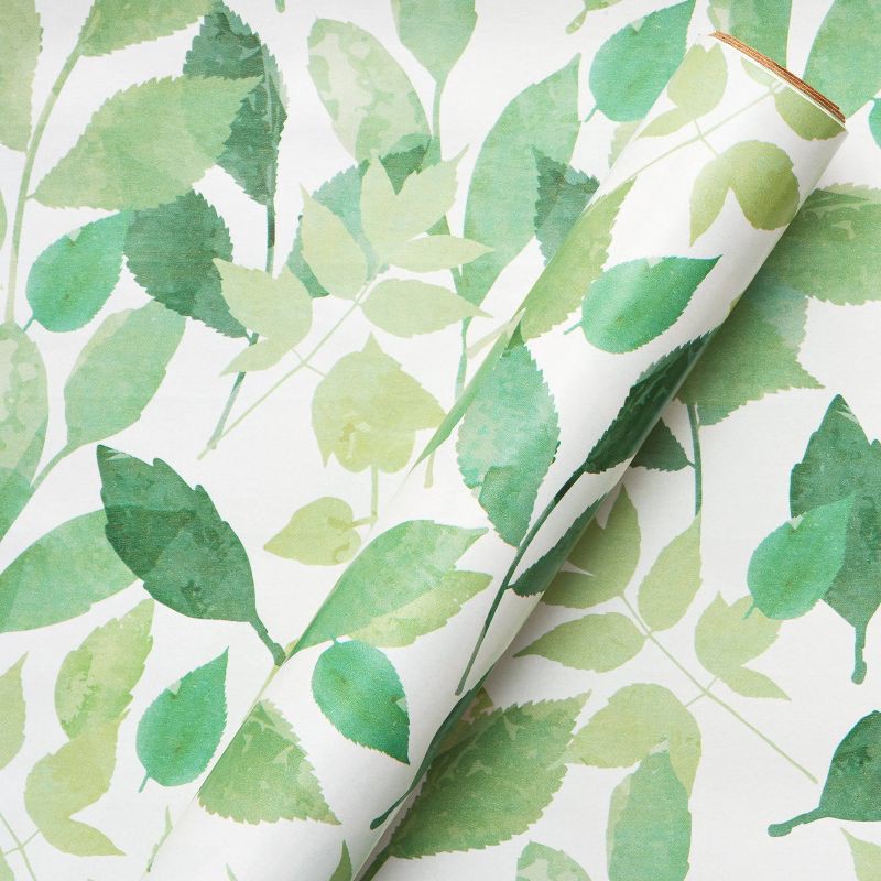 slide 1 of 3, Foliage Wrapping Paper Green - Spritz™, 1 ct