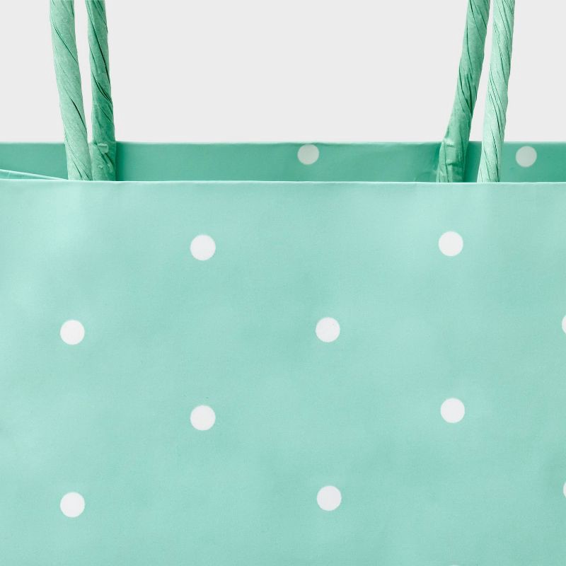 slide 3 of 3, Small Dot Print Bag Mint - Spritz™, 1 ct