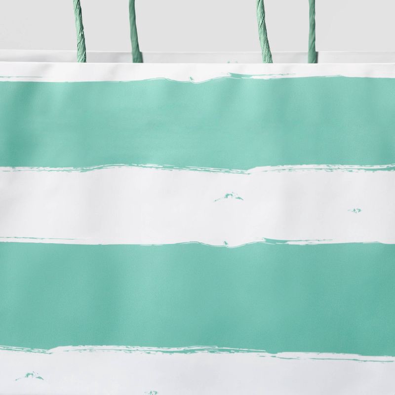 slide 3 of 3, Large Striped Vogue Bag Mint - Spritz™, 1 ct